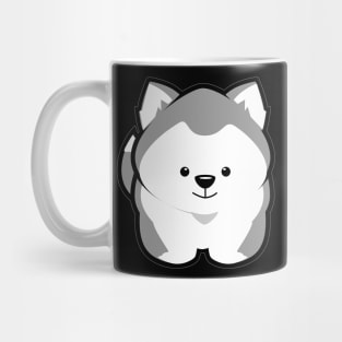 Husky Puppy Grey Mug